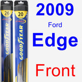 Front Wiper Blade Pack for 2009 Ford Edge - Hybrid