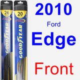 Front Wiper Blade Pack for 2010 Ford Edge - Hybrid
