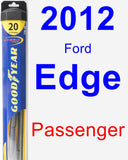 Passenger Wiper Blade for 2012 Ford Edge - Hybrid