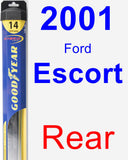 Rear Wiper Blade for 2001 Ford Escort - Hybrid