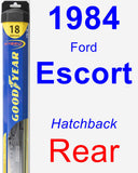 Rear Wiper Blade for 1984 Ford Escort - Hybrid