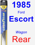 Rear Wiper Blade for 1985 Ford Escort - Hybrid