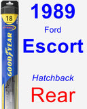 Rear Wiper Blade for 1989 Ford Escort - Hybrid