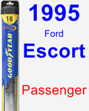 Passenger Wiper Blade for 1995 Ford Escort - Hybrid