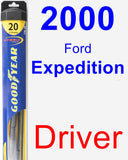 Driver Wiper Blade for 2000 Ford Expedition - Hybrid