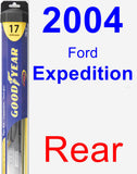 Rear Wiper Blade for 2004 Ford Expedition - Hybrid