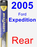 Rear Wiper Blade for 2005 Ford Expedition - Hybrid