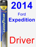 Driver Wiper Blade for 2014 Ford Expedition - Hybrid