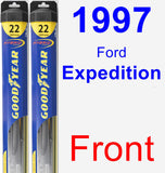 Front Wiper Blade Pack for 1997 Ford Expedition - Hybrid