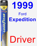 Driver Wiper Blade for 1999 Ford Expedition - Hybrid