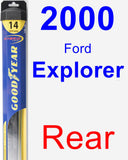 Rear Wiper Blade for 2000 Ford Explorer - Hybrid