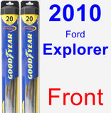 Front Wiper Blade Pack for 2010 Ford Explorer - Hybrid