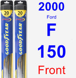 Front Wiper Blade Pack for 2000 Ford F-150 - Hybrid