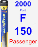 Passenger Wiper Blade for 2000 Ford F-150 - Hybrid