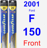 Front Wiper Blade Pack for 2001 Ford F-150 - Hybrid