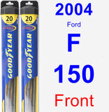 Front Wiper Blade Pack for 2004 Ford F-150 - Hybrid