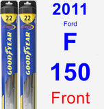 Front Wiper Blade Pack for 2011 Ford F-150 - Hybrid