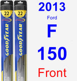 Front Wiper Blade Pack for 2013 Ford F-150 - Hybrid