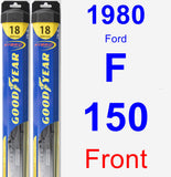 Front Wiper Blade Pack for 1980 Ford F-150 - Hybrid