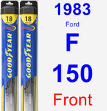 Front Wiper Blade Pack for 1983 Ford F-150 - Hybrid