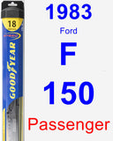 Passenger Wiper Blade for 1983 Ford F-150 - Hybrid