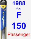 Passenger Wiper Blade for 1988 Ford F-150 - Hybrid