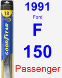 Passenger Wiper Blade for 1991 Ford F-150 - Hybrid