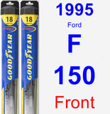 Front Wiper Blade Pack for 1995 Ford F-150 - Hybrid