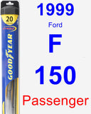 Passenger Wiper Blade for 1999 Ford F-150 - Hybrid