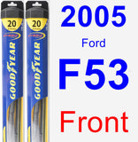 Front Wiper Blade Pack for 2005 Ford F53 - Hybrid