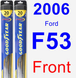 Front Wiper Blade Pack for 2006 Ford F53 - Hybrid