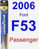 Passenger Wiper Blade for 2006 Ford F53 - Hybrid