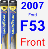 Front Wiper Blade Pack for 2007 Ford F53 - Hybrid