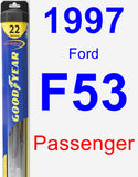 Passenger Wiper Blade for 1997 Ford F53 - Hybrid