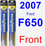 Front Wiper Blade Pack for 2007 Ford F650 - Hybrid