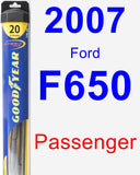 Passenger Wiper Blade for 2007 Ford F650 - Hybrid