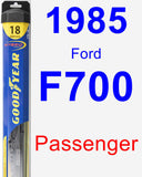 Passenger Wiper Blade for 1985 Ford F700 - Hybrid