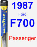 Passenger Wiper Blade for 1987 Ford F700 - Hybrid