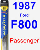 Passenger Wiper Blade for 1987 Ford F800 - Hybrid