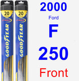 Front Wiper Blade Pack for 2000 Ford F-250 - Hybrid