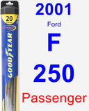 Passenger Wiper Blade for 2001 Ford F-250 - Hybrid