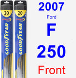 Front Wiper Blade Pack for 2007 Ford F-250 - Hybrid