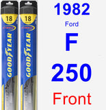 Front Wiper Blade Pack for 1982 Ford F-250 - Hybrid