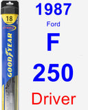 Driver Wiper Blade for 1987 Ford F-250 - Hybrid