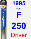 Driver Wiper Blade for 1995 Ford F-250 - Hybrid