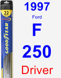 Driver Wiper Blade for 1997 Ford F-250 - Hybrid