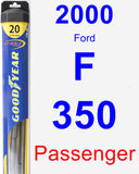 Passenger Wiper Blade for 2000 Ford F-350 - Hybrid