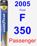 Passenger Wiper Blade for 2005 Ford F-350 - Hybrid