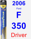 Driver Wiper Blade for 2006 Ford F-350 - Hybrid