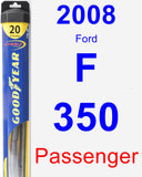 Passenger Wiper Blade for 2008 Ford F-350 - Hybrid